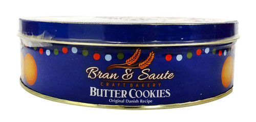 Butter Cookies - Merry Christmas Blue Tin and more Snack Foods at The Professors Online Lolly Shop. (Image Number :17622)