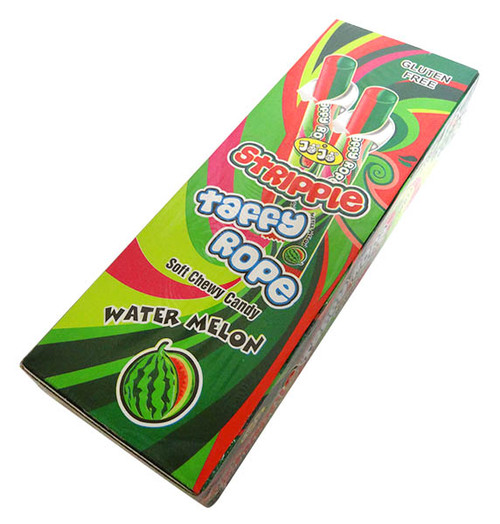 JoJo Stripple Taffy Rope - Watermelon and more Confectionery at The Professors Online Lolly Shop. (Image Number :14606)