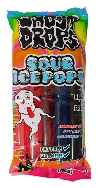 Ghost Drops Sour Ice Pop Bag (10 x 80ml Bag)