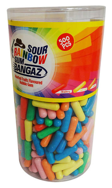 iLham Sweets - Sour Rainbow Gum Bangaz (1.75kg Tub - Approx 500pc) iLham Sweets - Sour Rainbow Gum Bangaz (1.75kg Tub - Approx 500pc)