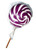 Round Purple and White Lollipop, by Designer Candy,  and more Confectionery at The Professors Online Lolly Shop. (Image Number :6121)