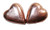 Chocolate Gems - Chocolate Hearts - Mocha Foil, by Chocolate Gems,  and more Confectionery at The Professors Online Lolly Shop. (Image Number :6568)