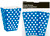 Treat Boxes - Royal Blue with White Dots, by Meteor,  and more Partyware at The Professors Online Lolly Shop. (Image Number :5777)