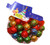 Christmas Foiled Milk Chocolate Solid Balls, by Jacquot,  and more Confectionery at The Professors Online Lolly Shop. (Image Number :8709)