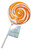 Lolly Mania Party Delights Lollipops - Orange - Orange Flavour, by Lolly Mania/Other,  and more Confectionery at The Professors Online Lolly Shop. (Image Number :9036)