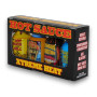 Ass Kickin Hot Sauce Mini Pack left view showing the packaging with Xtreme Heat flavours, perfect as a gift or spice rack addition.