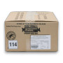 Mixed Colour Choc Drops 12kg box, featuring product details and supplier branding.