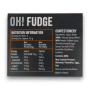 Nutritional information of OH! Fudge Salted Caramel Fudge 120g box, available at The Professors Online Lolly Shop