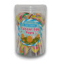 Candy Showcase Easter Egg Pops in a 24-pack container showcasing colourful swirled lollipops, perfect for Easter.