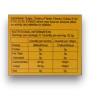 Nutrition information panel on Ross's Edinburgh Castle Rock 135g theatre box available from The Professors Online Lolly Shop.