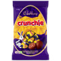 Cadbury Mini Eggs Crunchie 110g bag with individually wrapped milk chocolate honeycomb eggs at The Professors Online Lolly Shop