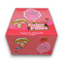 Warheads Fairy Floss Sour Strawberry display unit 18 pack of 15g bags, sour fairy floss box, available at The Professors