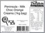 Peninsula - Milk Choc Orange Creams (1kg bag)