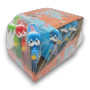 Chatty Chomper with Lollipop (12 x 17g), featuring cute chomping reptile-shaped dispensers
