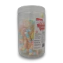 Sweet Treats Candy Bracelets jar showing 20 individually wrapped pastel candy bracelets with heart-shaped charms.