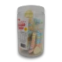 Sweet Treats Candy Bracelets display jar filled with individually wrapped wearable novelty candy bracelets.
