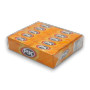 Wrigleys PK Gum display unit 30-pack box with orange peppermint chewing gum sticks, from The Professors Online Lolly Shop.