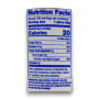 Nutrition facts of Dubble Bubble Original Bubble Gum 180 Pieces.