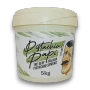 Front view of Pistachio Papi Smooth Pistachio Spread in a branded 5kg tub, from The Professors Online Lolly Shop.