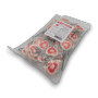 500g bag of Sweet Treats Heart Lollipops with red and white heart design, available at The Professors Online Lolly Shop