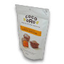 160g bag of Coco Oro Milk Chocolate Orange Honeycomb, featuring citrus-infused honeycomb coated in creamy milk chocolate.