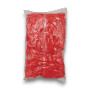 Big Lolly Strawberry Clouds red gummy lollies inside 2kg bulk bag, available at The Professors Online Lolly Shop.