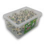 Jam Gummy - Football (50 Units) in a tub, featuring individually wrapped football-shaped gummies.