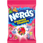 Nerds Gummy Clusters 141g bag featuring crunchy rainbow Nerds around a chewy red gummy centre.