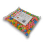 Bright and colourful small-sized gumballs in a 1kg bag, ideal for parties and confectionery shops, available at The Professors.