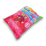 Raspberry sherbet stix with fizzy centre and reduced sugar in a 200g bag, available at The Professors Online Lolly Shop.