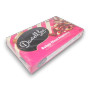 Darrell Lea Mixed Raspberry Bullets 400g gift box with milk and white chocolate coating, available at The Professors.