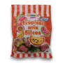 Vidal Chunky Funkeez Tropical Mix Slices 140g bag with colourful fruity gummy shapes, available at The Professors Online Lolly Shop.