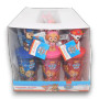 Paw Patrol Drink & Go tumblers with Chase and Skye toppers and candy, in a 12 x 10g unit, at The Professors Online Lolly Shop.