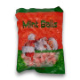 Mint Balls 500g bag with red and white striped boiled lollies, individually wrapped, available at The Professors Online Lolly Shop.