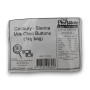 Nutritional panel of Cadbury - Sienna Milk Choc Buttons (1kg bag).