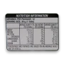 Nutrition information panel for Skittles Mini Tubes Crazy Sours display unit with 12 x 30g tubes.
