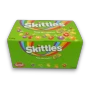 Skittles Mini Tubes Crazy Sours display box containing twelve 30g sour fruit flavoured tubes.