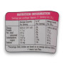 Nutritional information of Darrell Lea - Liquorice Bullets - Dark Chocolate Raspberry (190g pouch).