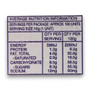 Nutrition information of Cadbury Flake 100 x 15g unwrapped halves, available at The Professors Online Lolly Shop.