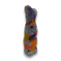 Cadbury Crunchie 170g hollow Easter bunny wrapped in colourful foil, available at The Professors Online Lolly Shop.