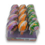 Dora Surprise Pop swirl lollipops in branded display tray, 12 units, available at The Professors Online Lolly Shop.
