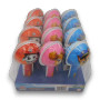 Paw Patrol Surprise Pop swirl lollipops in branded 12 unit display tray, available at The Professors Online Lolly Shop.