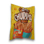 Churroz Snack 84g bag showing cinnamon sugar churro-style sticks, snack packaging, available at The Professors Online Lolly Shop.