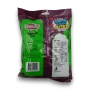 Back of Lolliland Halloween Sour Straps Bites 200g bag with details for ten Ghoulish Grape 20g packets