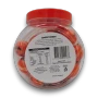 Back of Lolliland Halloween Jelly Filled Pumpkins 300g jar showing the ingredient and nutrition information label