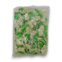 Juicy Jelly Green Frogs 1kg bag with green and white gummies at The Professors Online Lolly Shop.