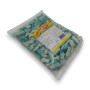Blue and white sour gummy shark lollies in 1kg packaging, chewy ocean themed sweets, available at The Professors