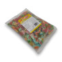 Assorted sour gummy mix in 1kg packaging showing colourful sugar-coated lollies, available at The Professors