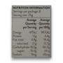 Pink Lady chocolate assortment nutrition panel on 200g box packaging, available at The Professors Online Lolly Shop