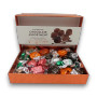 Pink Lady Superfine Chocolate Assortment 200g gift box open showing assorted wrapped chocolates, available at The Professors